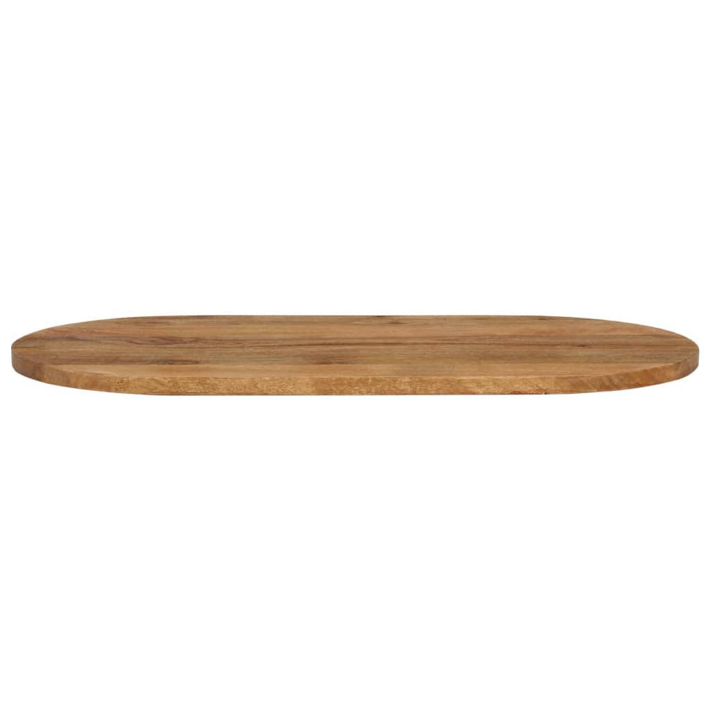 vidaXL Επιφάνεια Τραπεζιού Οβάλ 120x50x2,5 εκ. Μασίφ Ξύλο Μάνγκο