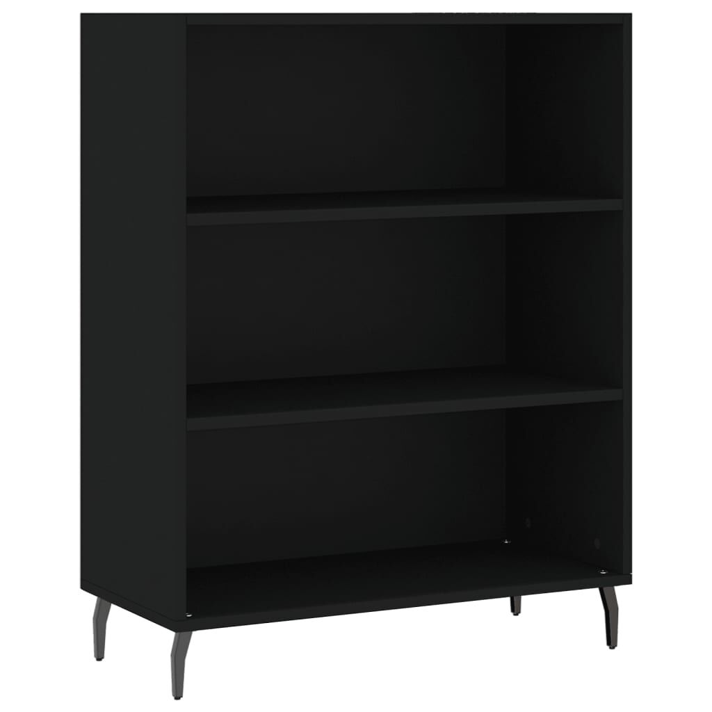 vidaXL Ντουλάπι Μαύρο 69,5x34x180 εκ. από Επεξεργασμένο Ξύλο