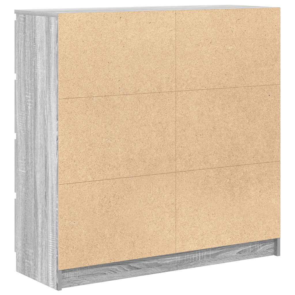 vidaXL Ντουλάπι Γκρι Sonoma 100x35x99 cm Ξύλινο μηχανουργικό ξύλο