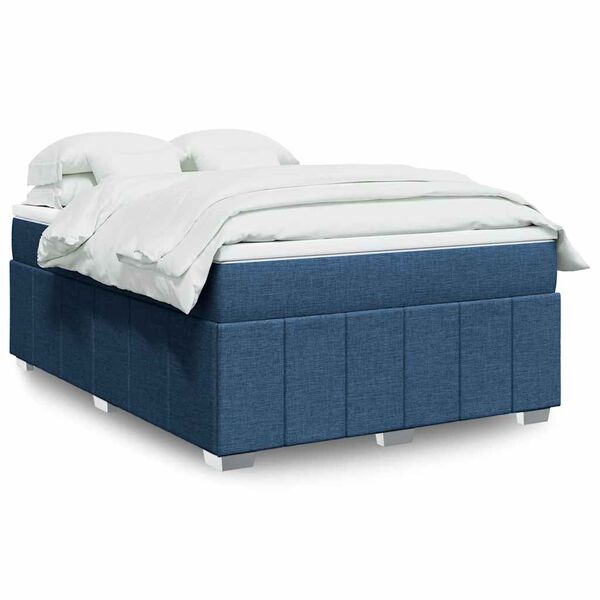 vidaXL &Kappa;&rho;&epsilon;&beta;ά&tau;&iota; Boxspring &mu;&epsilon; &Sigma;&tau;&rho;ώ&mu;&alpha; &Mu;&pi;&lambda;&epsilon; 140x190 &epsilon;&kappa;. &Upsilon;&phi;&alpha;&sigma;&mu;ά&tau;&iota;&nu;&omicron;