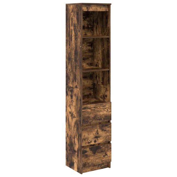 vidaXL Ντουλάπα Καπνιστή δρυς 37,5x35x180 εκ. Επεξεργασμένο Ξύλο