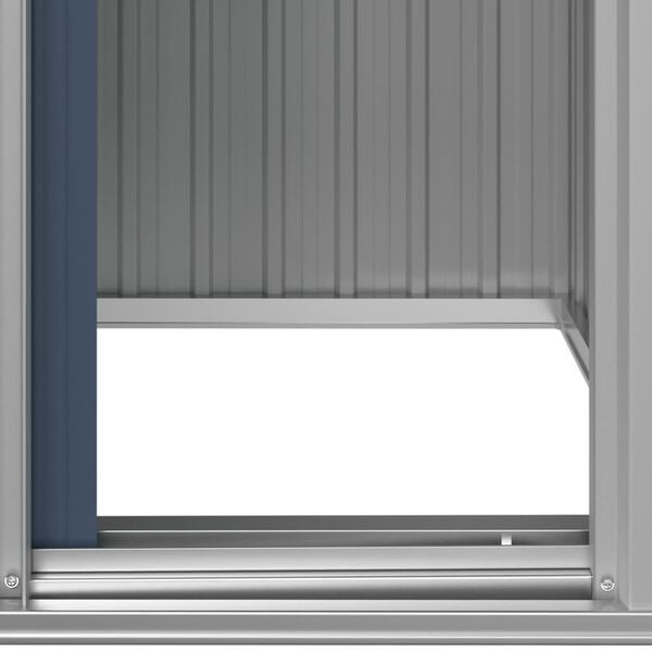 vidaXL Αποθήκη Κήπου Ανθρακί 126x97,5x177 εκ. Γαλβανισμένο Ατσάλι