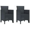 vidaXL &Kappa;&alpha;&rho;έ&kappa;&lambda;&alpha; &Kappa;ή&pi;&omicron;&upsilon; 2 pcs &Alpha;&nu;&theta;&rho;&alpha;&kappa;ί 53 x 49 x 85 &epsilon;&kappa;. &Pi;&omicron;&lambda;&upsilon;&pi;&rho;&omicron;&pi;&upsilon;&lambda;έ&nu;&iota;&omicron;