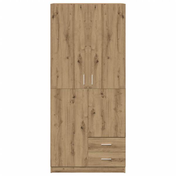 vidaXL Ντουλάπα Τεχνίτης Δρυς 80x52x180 εκ Επεξεργασμένο Ξύλο