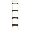 vidaXL Βιβλιοθήκη 4 Επιπέδων Καπν. Δρυς 35x30x138,5 εκ. Επεξεργ. Ξύλο