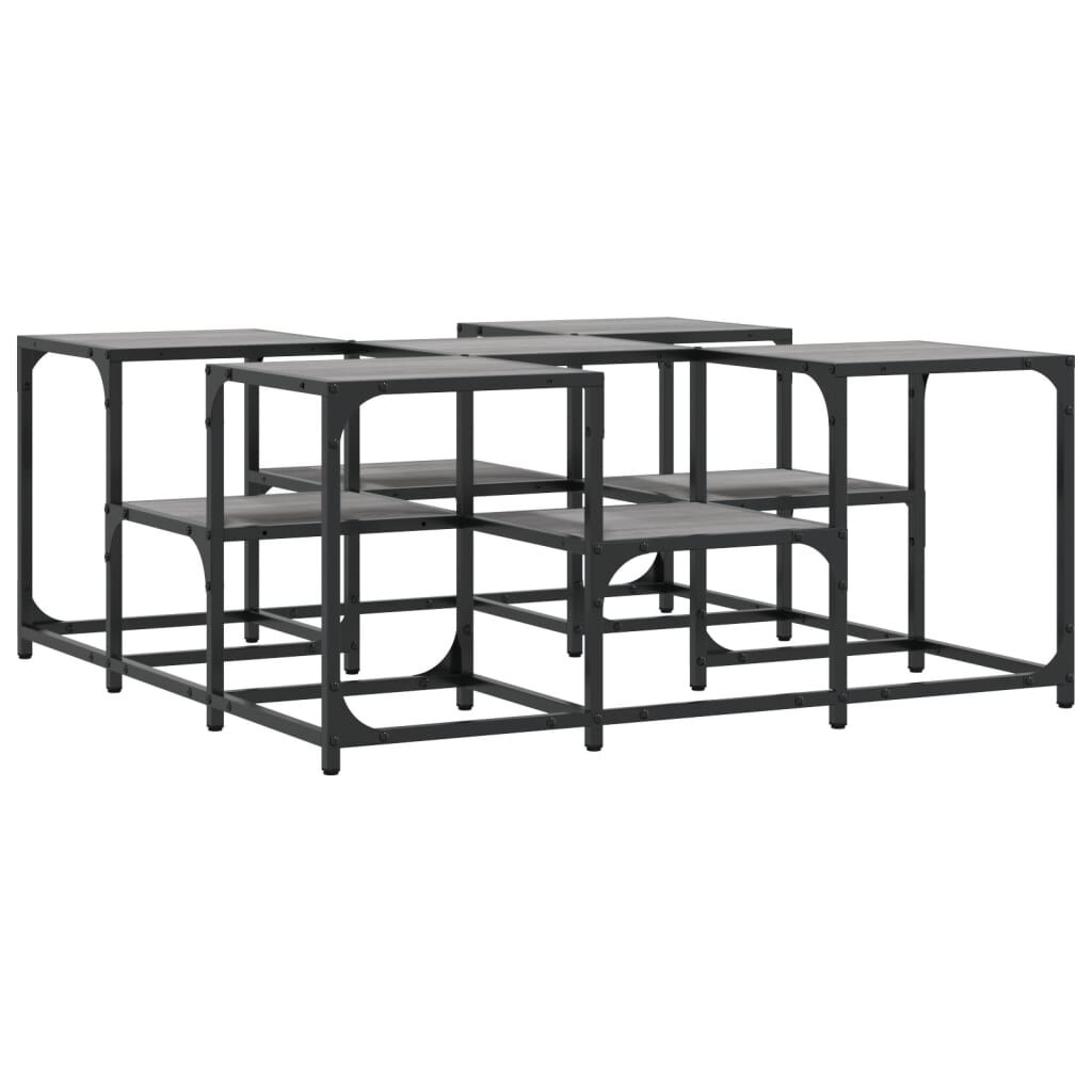 vidaXL Τραπεζάκι Σαλονιού Γκρι Sonoma 91x91x40 εκ. Επεξεργασμένο Ξύλο