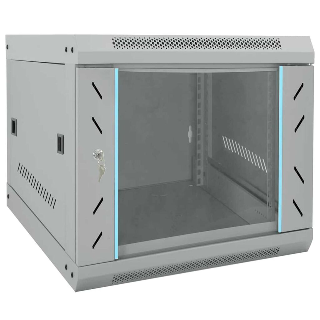 vidaXL Ντουλάπα δικτύου με αποθήκευση Γκρι 53 x 60 x 45 εκ Ατσάλι