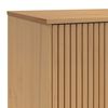 vidaXL Μπουφές OLDEN Λευκό & Καφέ 114x43x73,5 εκ. Μασίφ Ξύλο Πεύκου