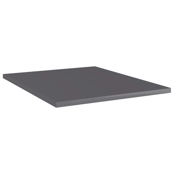 vidaXL Ράφια Βιβλιοθήκης 8 τεμ. Γυαλ. Γκρι 40x50x1,5 εκ. Επεξ.Ξύλο