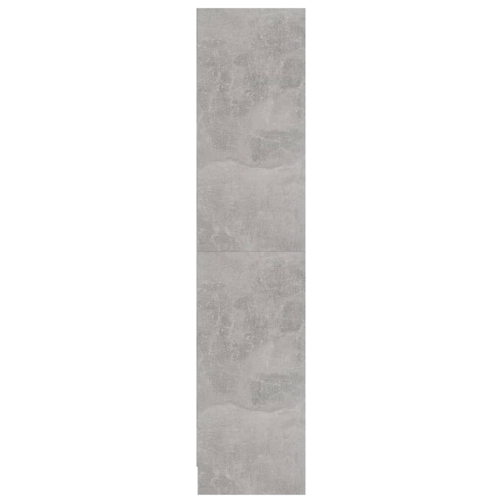 vidaXL Βιβλιοθήκη με 3 Ράφια Γκρι Σκυροδ. 60x24x109 εκ. Επεξεργ. Ξύλο