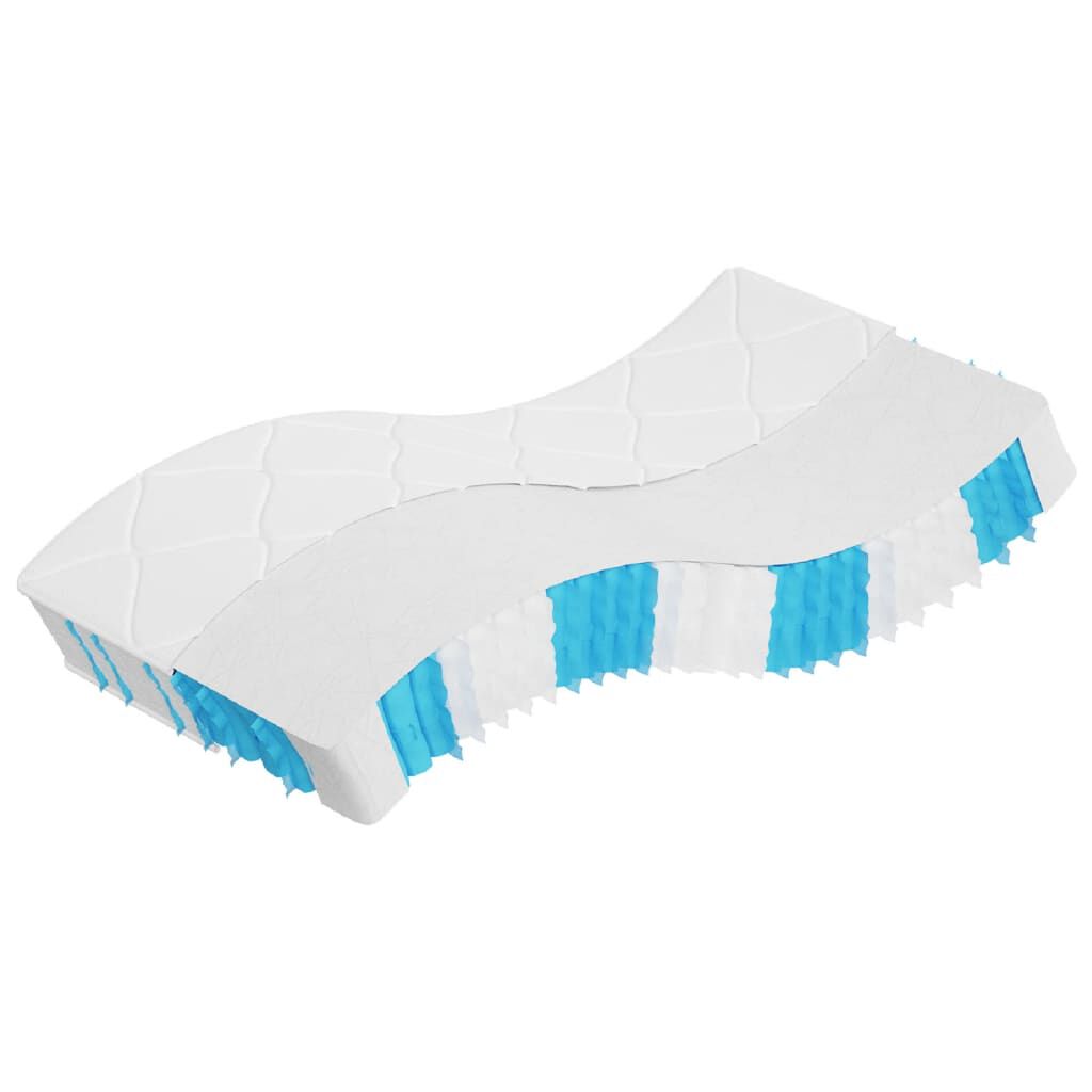 vidaXL Στρώμα με Pocket Springs Μεσαία Σκληρότητα 90 x 200 εκ.