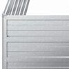 vidaXL Ζαρντινιέρα Υπερυψωμένη Ασημί 100x100x45 εκ. Γαλβανισμ. Χάλυβας