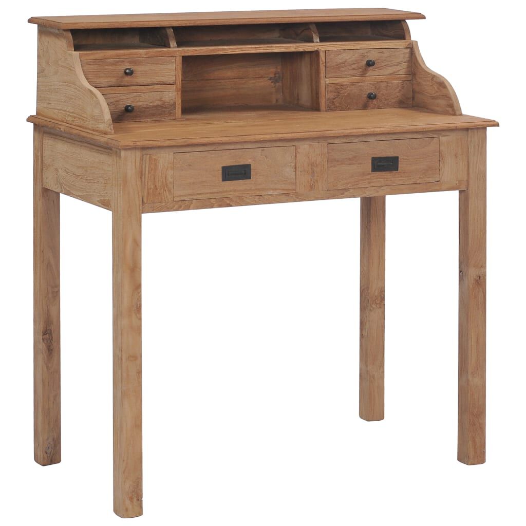 vidaXL Γραφείο 90 x 50 x 100 εκ. από Μασίφ Ξύλο Teak