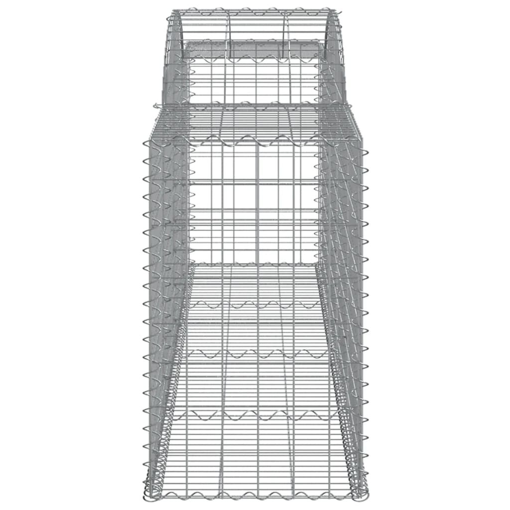 vidaXL Συρματοκιβώτια Τοξωτά 11 τεμ. 300x50x80/100 εκ. Γαλβαν. Ατσάλι