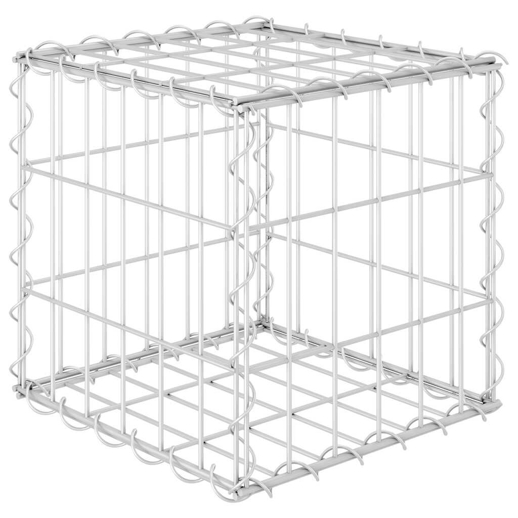 vidaXL Συρματοκιβώτιο Κύβος 30 x 30 x 30 εκ. από Ατσάλινο Σύρμα