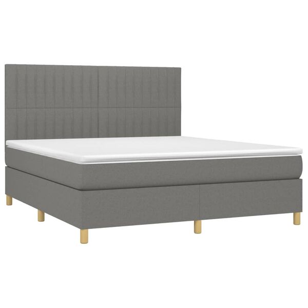 vidaXL &Kappa;&rho;&epsilon;&beta;ά&tau;&iota; Boxspring &mu;&epsilon; &Sigma;&tau;&rho;ώ&mu;&alpha; &Sigma;&kappa;&omicron;ύ&rho;&omicron; &Gamma;&kappa;&rho;&iota; 160x200 &epsilon;&kappa; &Upsilon;&phi;&alpha;&sigma;&mu;ά&tau;&iota;&nu;&omicron;