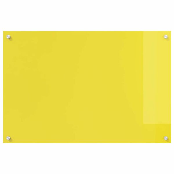 vidaXL Πίσω Πάνελ Κουζίνας 2 pcs Κίτρινο 90 x 60 cm σκληρυμένο γυαλί