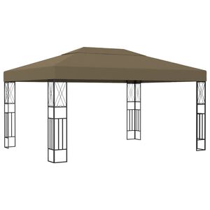 vidaXL &Kappa;&iota;ό&sigma;&kappa;&iota; Taupe 3 x 4 &mu;. &Upsilon;&phi;&alpha;&sigma;&mu;ά&tau;&iota;&nu;&omicron;