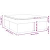 vidaXL Κρεβάτι Boxspring με Στρώμα Γκρι 180x200 εκ. Συνθετικό Δέρμα