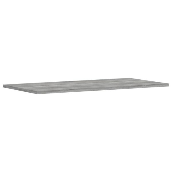 vidaXL Ράφια Τοίχου 4 τεμ. Γκρι Sonoma 80x40x1,5 εκ. Επεξεργ. Ξύλο