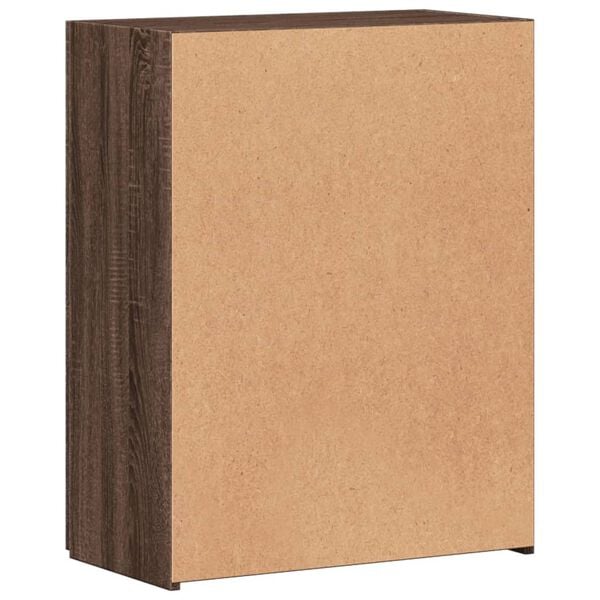 vidaXL Αρχειοθήκη Καφέ Δρυς 60x32x77,5 εκ. από Επεξεργασμένο Ξύλο