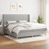 vidaXL &Kappa;&rho;&epsilon;&beta;ά&tau;&iota; Boxspring &mu;&epsilon; &Sigma;&tau;&rho;ώ&mu;&alpha; &Alpha;&nu;&omicron;&iota;&chi;&tau;ό &Gamma;&kappa;&rho;&iota; 200x200 &epsilon;&kappa;. &Upsilon;&phi;&alpha;&sigma;&mu;ά&tau;&iota;&nu;&omicron;