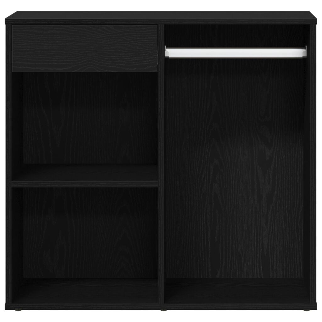 vidaXL Μαύρο Έπιπλο Καλλυντικών 80x40x75 εκ από Επεξεργασμένο Ξύλο