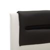vidaXL Πλαίσιο Κρεβατιού με LED Ασπρόμαυρο 180x200 εκ. Συνθετικό Δέρμα