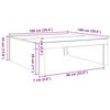 vidaXL Τραπεζάκι Σαλονιού Artisan Δρυς 100x100x35 εκ. Επεξ. Ξύλο