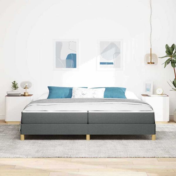 vidaXL Κρεβάτι με ελατήρια Ταμπά, Καφέ 200 x 200 cm