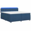 vidaXL &Kappa;&rho;&epsilon;&beta;ά&tau;&iota; Box Spring &mu;&epsilon; &Sigma;&tau;&rho;ώ&mu;&alpha; &kappa;&alpha;&iota; LED &Mu;&pi;&lambda;&epsilon; 200 x 200 cm Ύ&phi;&alpha;&sigma;&mu;&alpha;