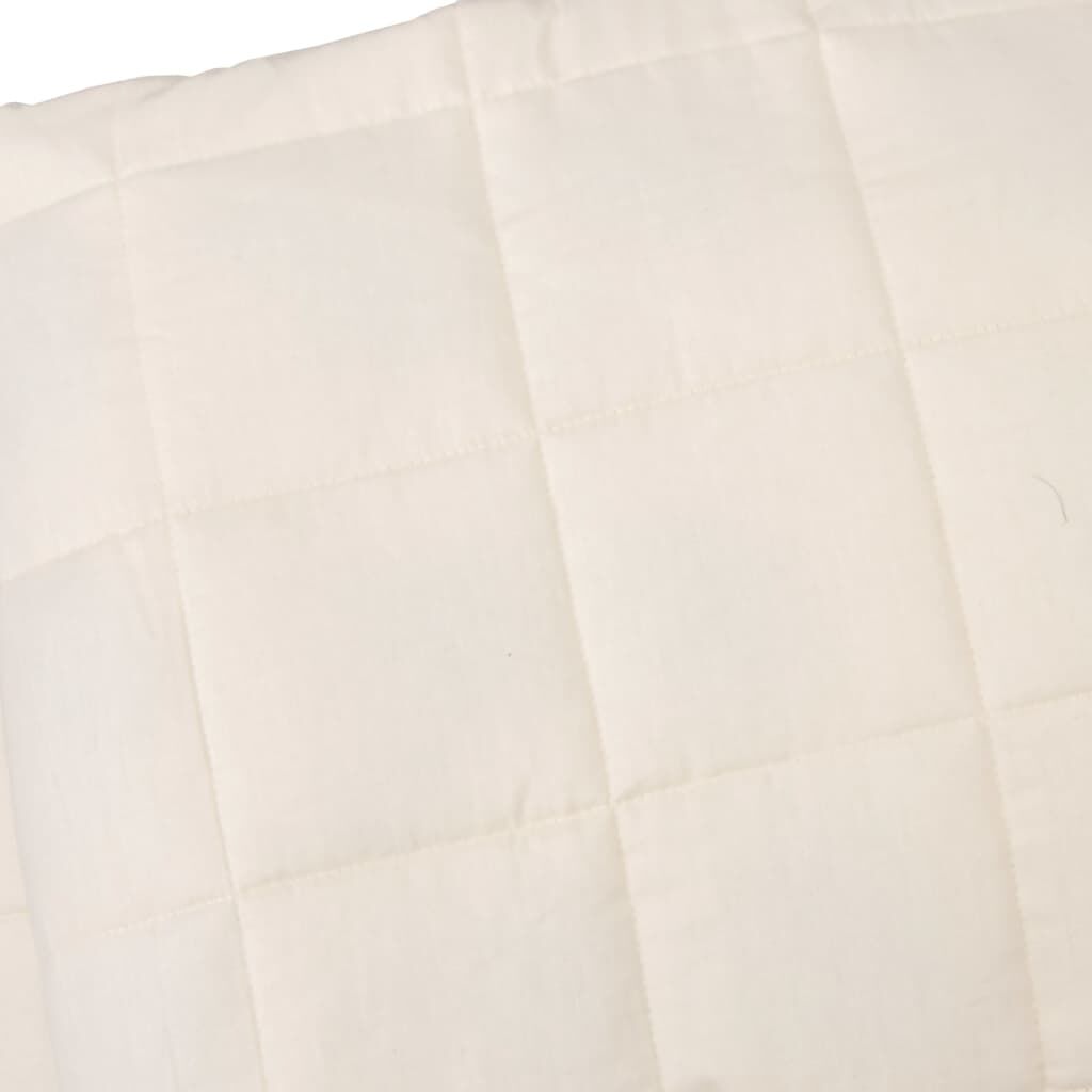 vidaXL Κουβέρτα Βαρύτητας Ανοιχτό Κρεμ 220 x 235 εκ. 11 κ. Υφασμάτινη