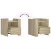 vidaXL Κομοδίνο Sonoma Δρυς 45x50x50 εκ. από Επεξεργασμένο Ξύλο