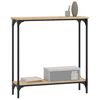 vidaXL Κονσόλα Τραπεζιού Sonoma Δρυς 75 x 22,5 x 75 εκ. από Τεχνητό Ξύλο
