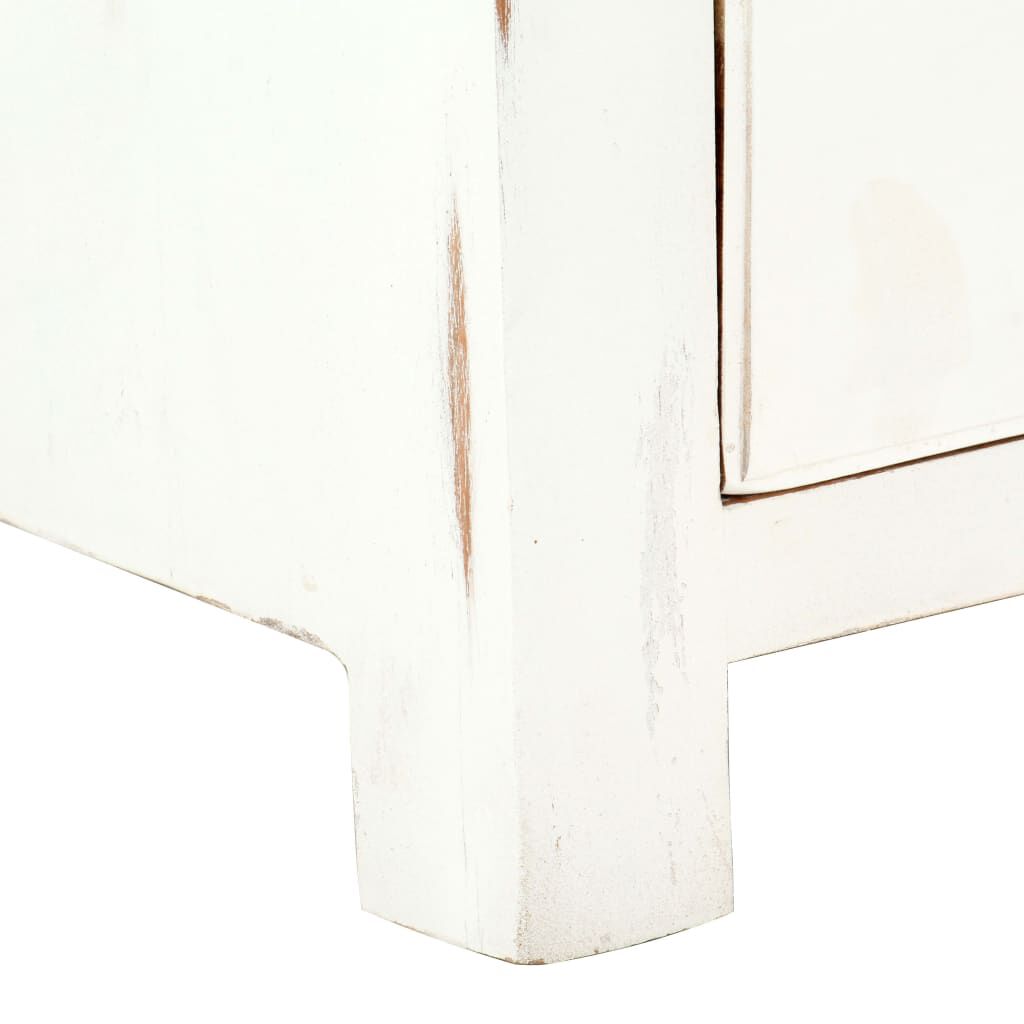 vidaXL Έπιπλο Τηλεόρασης Λευκό 120x30x40 εκ. από Μασίφ Ξύλο Ακακίας