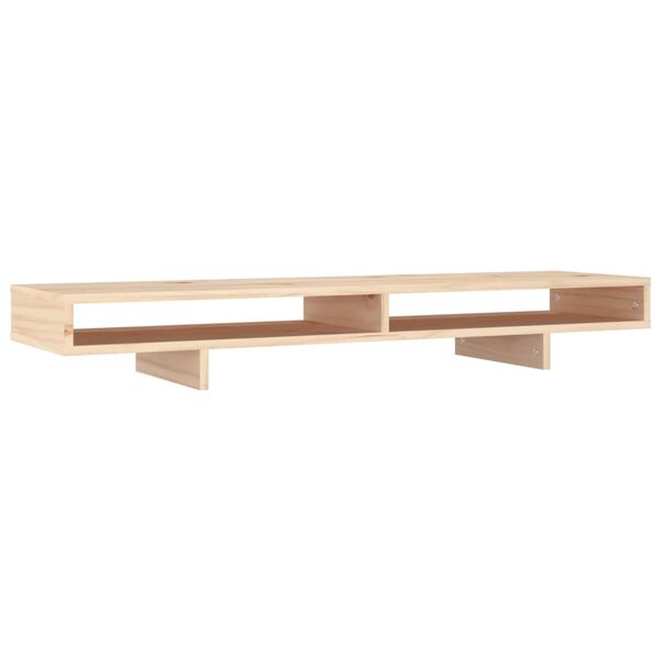 vidaXL Βάση Οθόνης 100x27x14 εκ. από Μασίφ Ξύλο Πεύκου