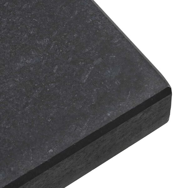 vidaXL Βάση Ομπρέλας με Ρόδες για Πόλους Ø38/48mm Μαύρο Γρανίτη 30kg, Τετράγωνη.