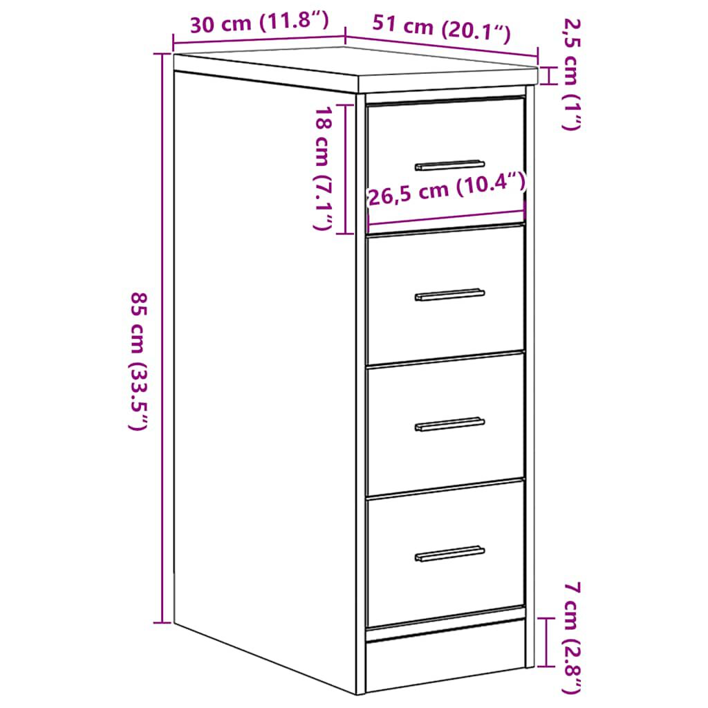 vidaXL ντουλάπι αποθήκευσης γκαράζ Λευκό 30x51x85 εκ μασίφ ξύλο πεύκο