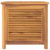 vidaXL Μπαούλο Αποθήκευσης Κήπου με Τσάντα 60x50x58 εκ Μασίφ Ξύλο Teak