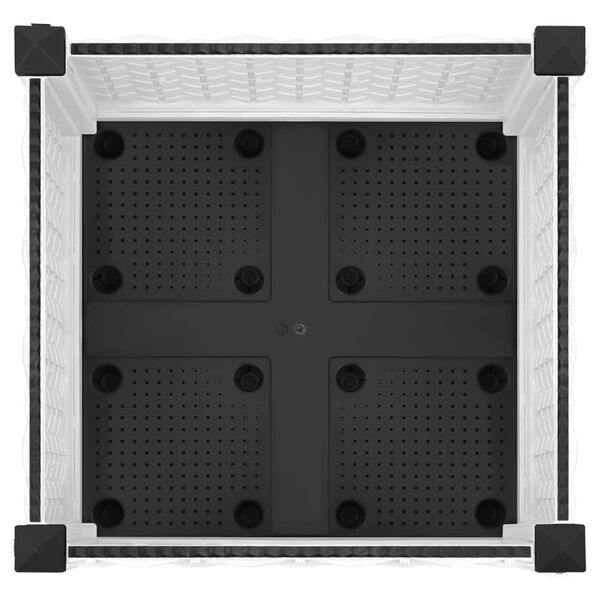 vidaXL Ζαρντινιέρα 40 x 40 x 23 εκ. από Πολυπροπυλένιο