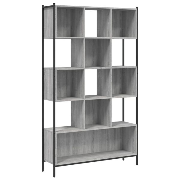 vidaXL Βιβλιοθήκη Γκρι Sonoma 102 x 28 x 172εκ. από Επεξεργασμένο Ξύλο
