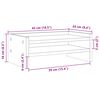 vidaXL Βάση Οθόνης Λευκή 42x24x16 εκ. από Επεξ. Ξύλο