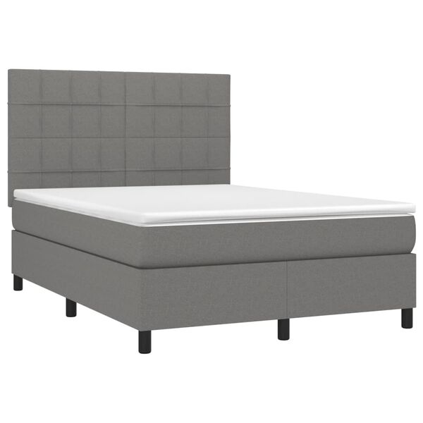 vidaXL &Kappa;&rho;&epsilon;&beta;ά&tau;&iota; Boxspring &mu;&epsilon; &Sigma;&tau;&rho;ώ&mu;&alpha; &Sigma;&kappa;&omicron;ύ&rho;&omicron; &Gamma;&kappa;&rho;&iota; 140x200 &epsilon;&kappa; &Upsilon;&phi;&alpha;&sigma;&mu;ά&tau;&iota;&nu;&omicron;