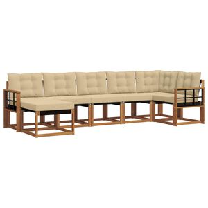 vidaXL &Sigma;&epsilon;&iota;&rho;ά &Kappa;&alpha;&nu;&alpha;&pi;έ &Epsilon;&xi;&omega;&tau;&epsilon;&rho;&iota;&kappa;&omicron;ύ &mu;&epsilon; &mu;&alpha;&xi;&iota;&lambda;ά&rho;&iota; 7 pcs &Phi;&upsilon;&sigma;&iota;&kappa;ό &kappa;&alpha;&iota; &Mu;&pi;&epsilon;&zeta;