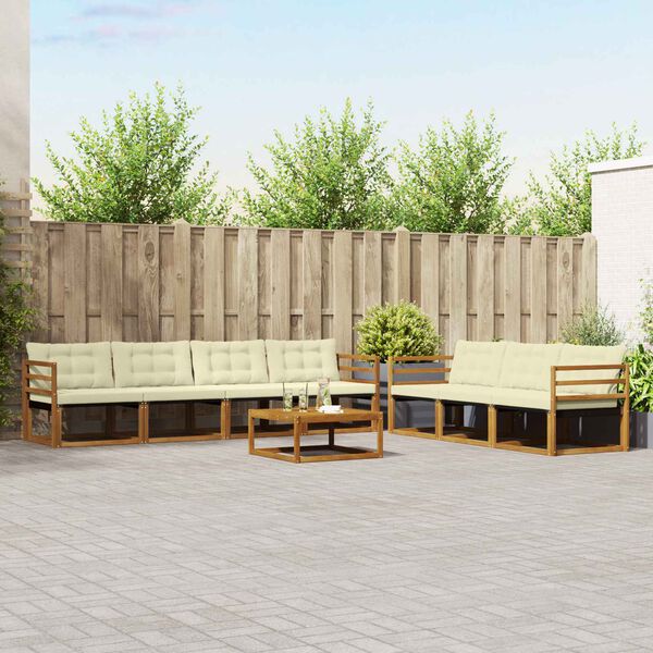 vidaXL &Sigma;&epsilon;&iota;&rho;ά &Kappa;&alpha;&nu;&alpha;&pi;έ &Epsilon;&xi;&omega;&tau;&epsilon;&rho;&iota;&kappa;&omicron;ύ &mu;&epsilon; &mu;&alpha;&xi;&iota;&lambda;ά&rho;&iota; 8 pcs &Phi;&upsilon;&sigma;&iota;&kappa;ό &kappa;&alpha;&iota; &Kappa;&rho;έ&mu;&alpha;