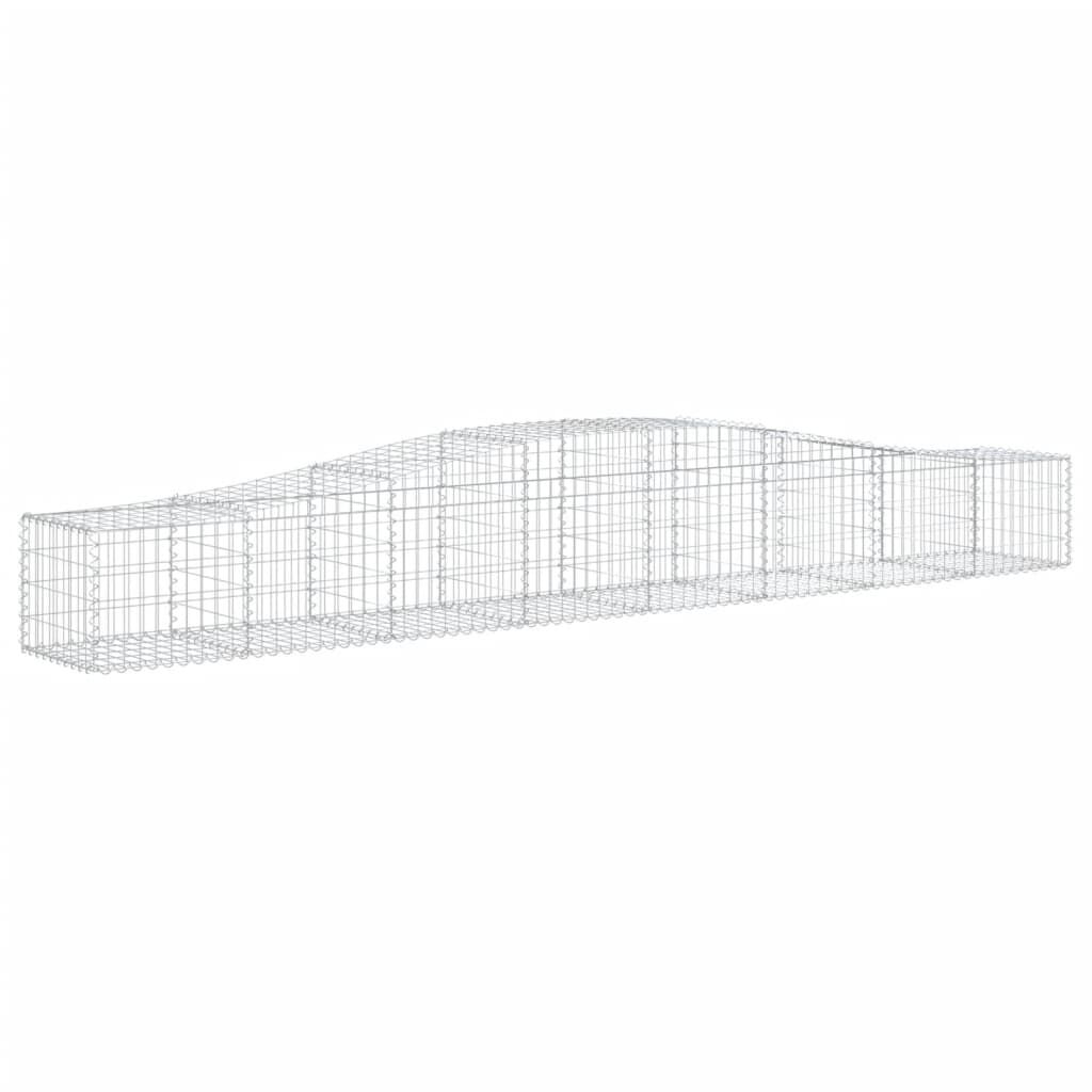 vidaXL Συρματοκιβώτια Τοξωτά 9 τεμ. 400x50x40/60 εκ. Γαλβαν. Ατσάλι