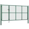 vidaXL Πόρτα Περίφραξης Κήπου Πράσινη 350 x 150 εκ. Ατσάλινη