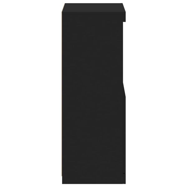 vidaXL Μπουφές με Φώτα LED Μαύρος 41 x 37 x 100 εκ.
