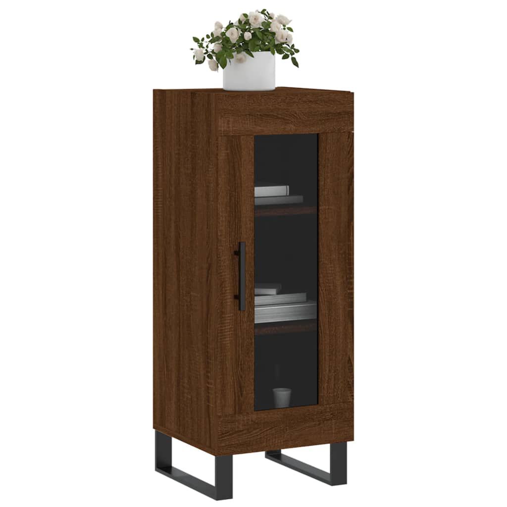 vidaXL Ντουλάπι Καφέ Δρυς 34,5 x 34 x 90 εκ. Επεξεργασμένο Ξύλο