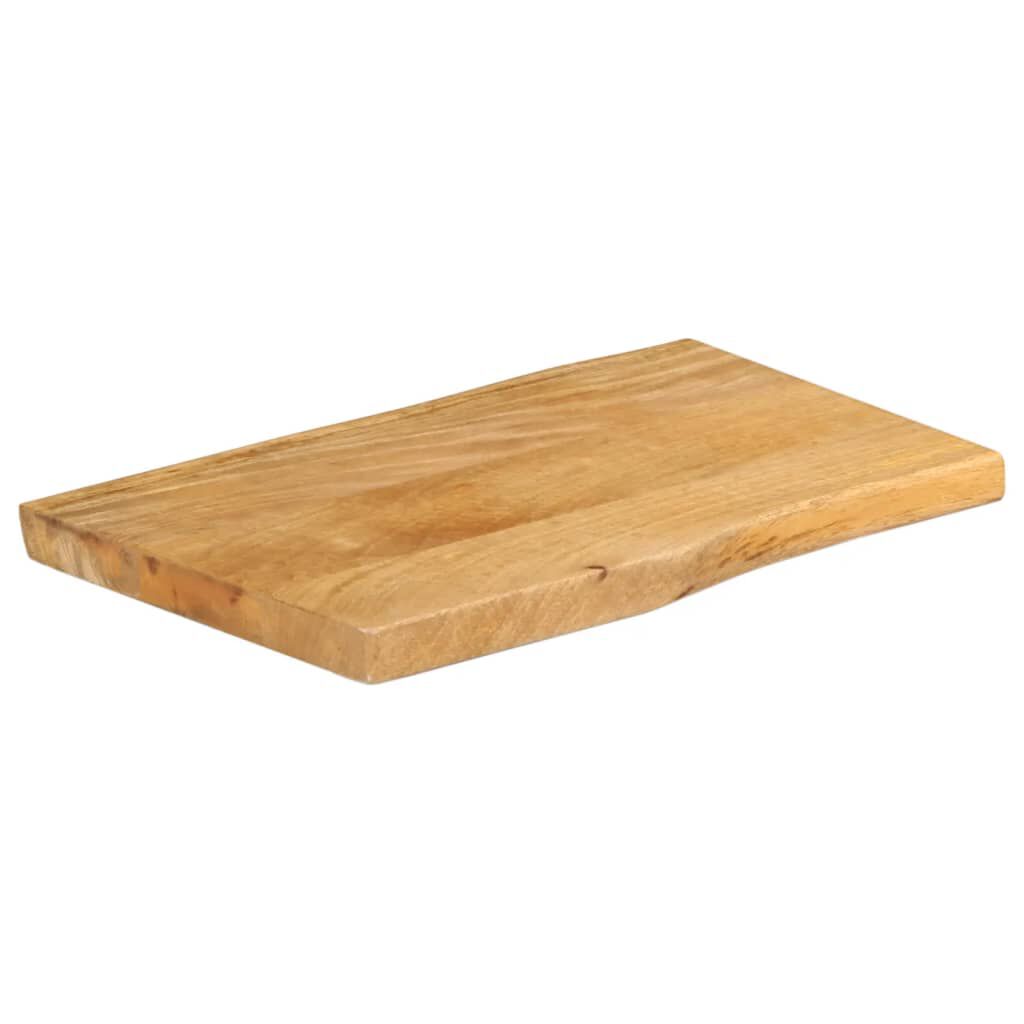 vidaXL Επιφάνεια Τραπεζιού 50x40x2,5 εκ. Live Edge Μασίφ Ξύλο Μάνγκο